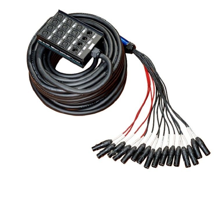 20 Canale Cable Snake Low Profile XLR Invia circuito XLR Splitter 100 piedi