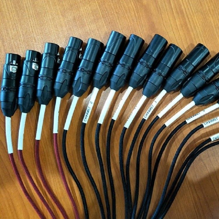 20 Canale Cable Snake Low Profile XLR Invia circuito XLR Splitter 100 piedi