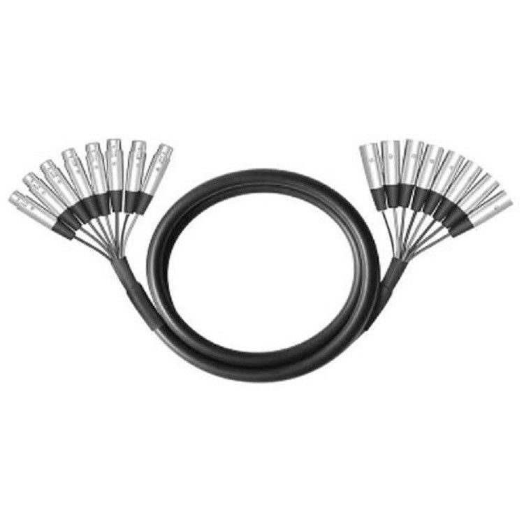 8 Way Multicore Cable XLR Maschio a XLR Femminile 8 Canale Snake Cable