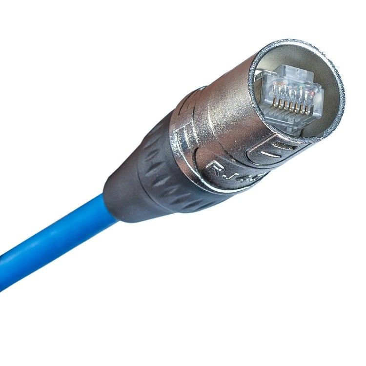 Cable Ethernet dati CAT Cable RJ45 Patch con connettore EtherCON Color blu blindato