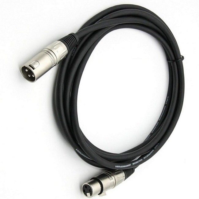 Cavi per microfoni XLR da 3 pin maschio a femmina Cordo per microfono nero Cavo XLR