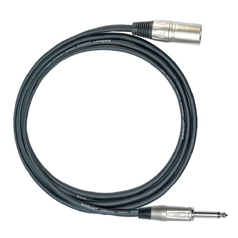 1/4 pollice Maschio a XLR Femminile Microphone Cord Nero XLR Cable 10 piedi Microphone Cable