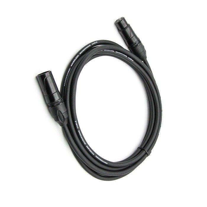 AWG 24 XLR Cavi per microfono nero XLR maschio a XLR femmina Cavo per microfono per mixer