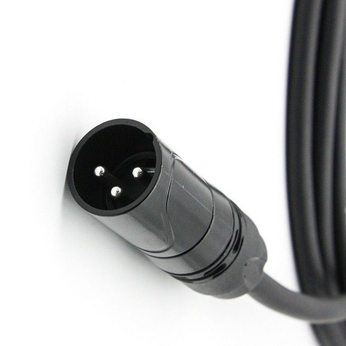 AWG 24 XLR Cavi per microfono nero XLR maschio a XLR femmina Cavo per microfono per mixer