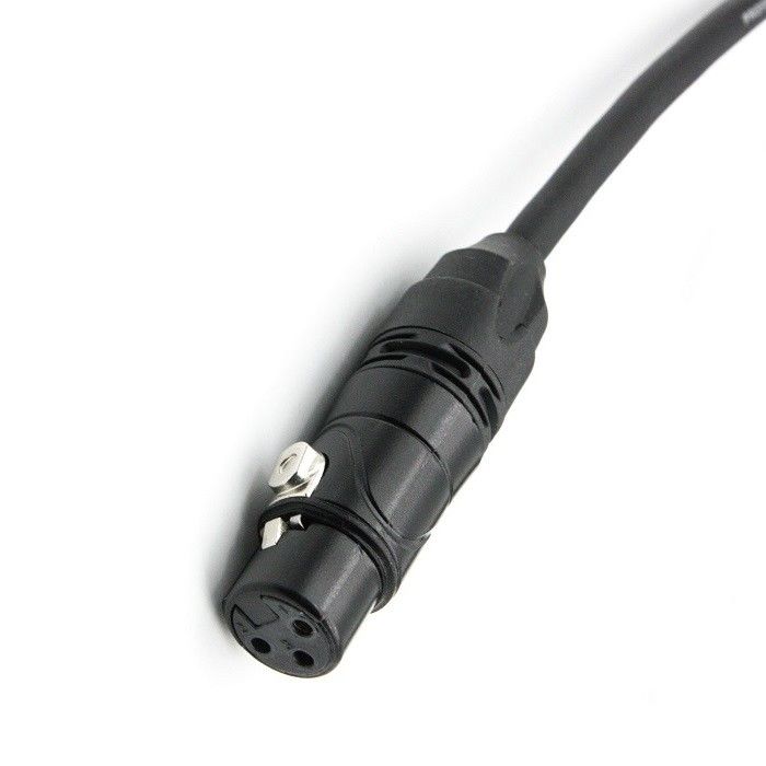 AWG 24 XLR Cavi per microfono nero XLR maschio a XLR femmina Cavo per microfono per mixer