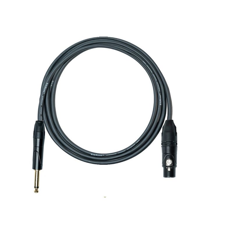 0.25 pollici XLR microfono cavo nero microfono cavo maschio a XLR femmina microfono adattatore per mixer