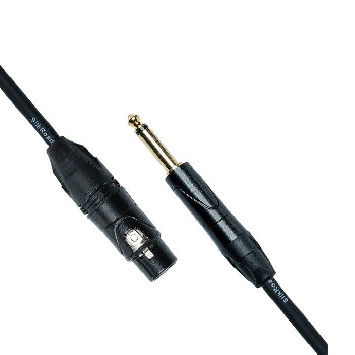 0.25 pollici XLR microfono cavo nero microfono cavo maschio a XLR femmina microfono adattatore per mixer