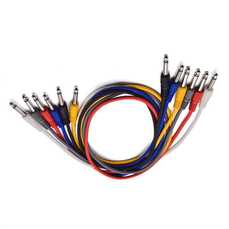 1 Piede Guitar Patch Cable Leads For Effect Pedal 6 Colori Guitar Pedal Instrument Cable