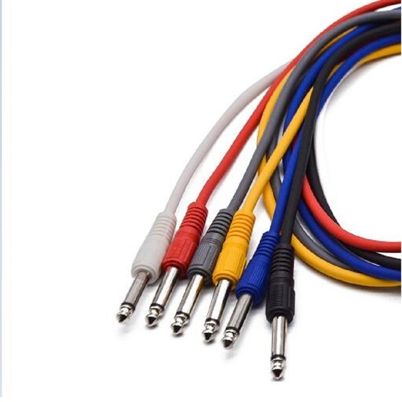 1 Piede Guitar Patch Cable Leads For Effect Pedal 6 Colori Guitar Pedal Instrument Cable