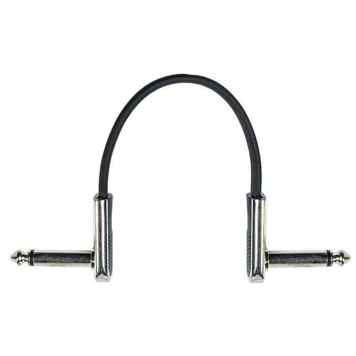 6.35mm Pedale a effetto nichel destro Cavo strumento 2 Pcs Pack Bass Patch Cable