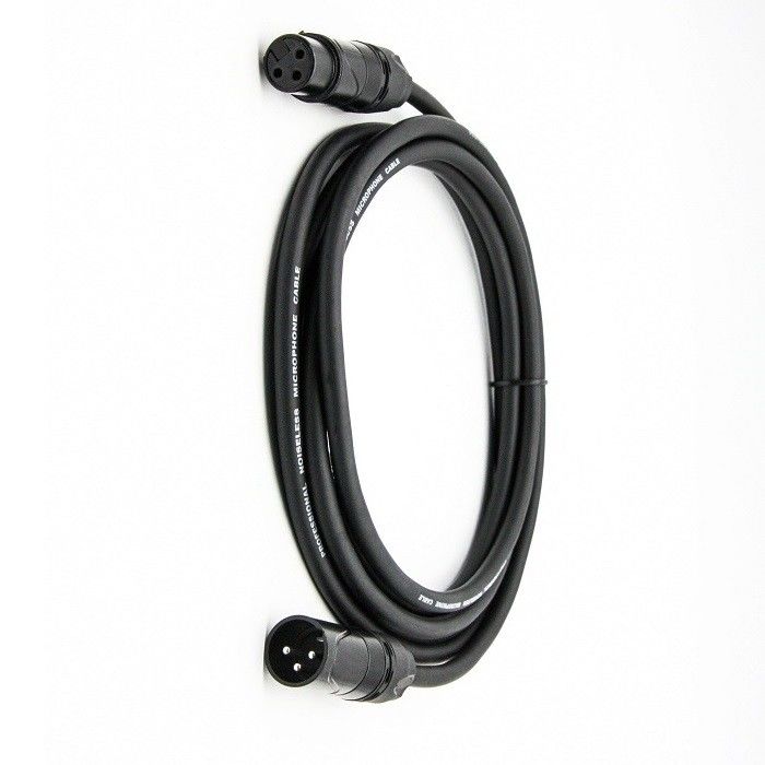 5m 6m XLR Cable per microfono OFC Conductor Mic Cords 3 pin XLR-XLR Black Wire