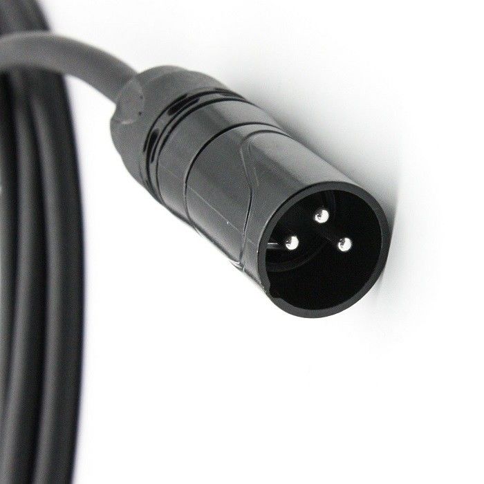 5m 6m XLR Cable per microfono OFC Conductor Mic Cords 3 pin XLR-XLR Black Wire
