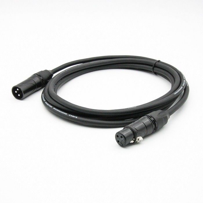 OFC Conductor Mic Patch Cords 3 Pin Xlr To Xlr Adapter filo nero