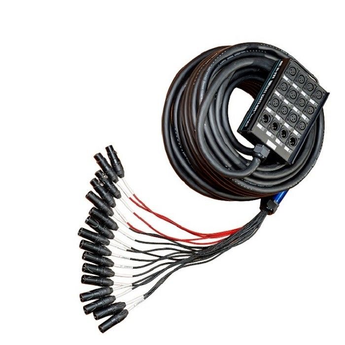 Cavo audio a sfera serpente multicanale a basso profilo XLR Invia circuito XLR Splitter 100 piedi