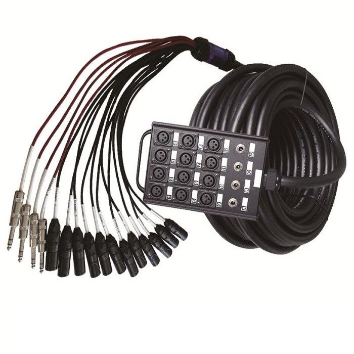 12 Canale Audio Snake XLR Send Board Snake Cable XLR Splitter Cable 1/4