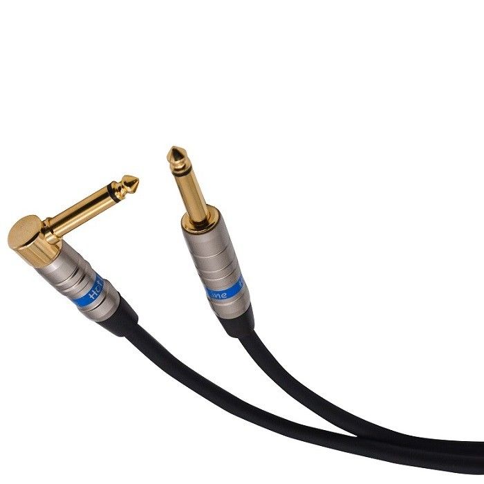 Cavo audio per chitarra ad angolo retto Cordone amplificatore per basso Cable per chitarra elettrica 1/4 pollice