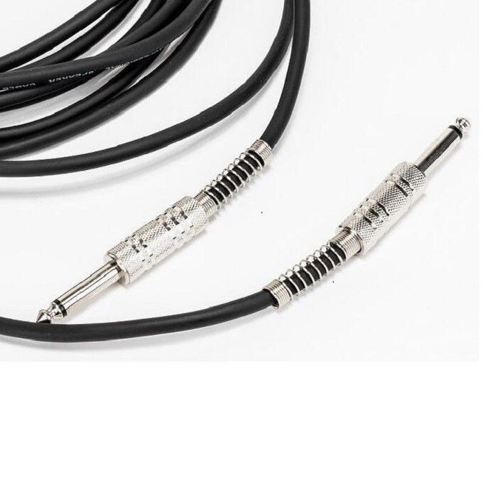 Cavo per strumento audio cavo amplificatore per basso cavo per chitarra nero 1/4 pollice