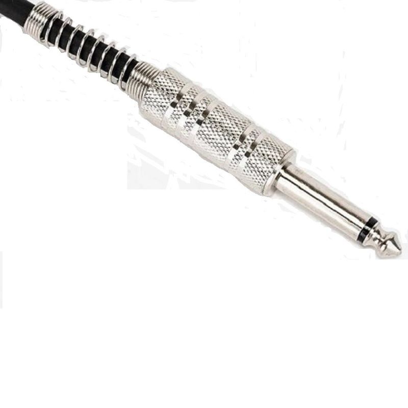 Cable per altoparlanti in rame per strumenti audio a filo nero 1/4 pollice Cable 6,35 dritto