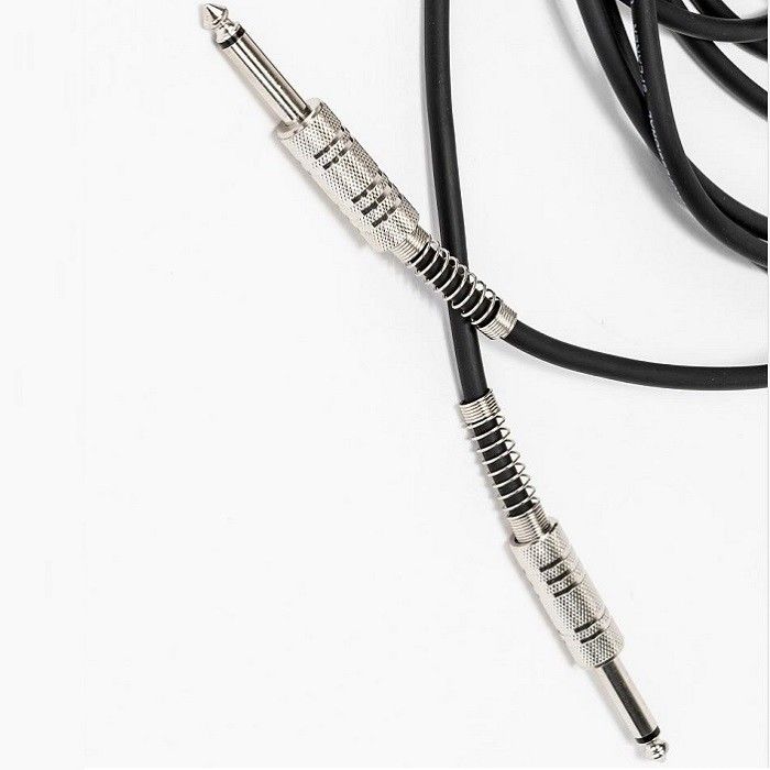 5.5mm Altoparlanti Cavo audio 1/4 pollice Cavo 6,35mm Diretto Cavo altoparlante nero di rodio