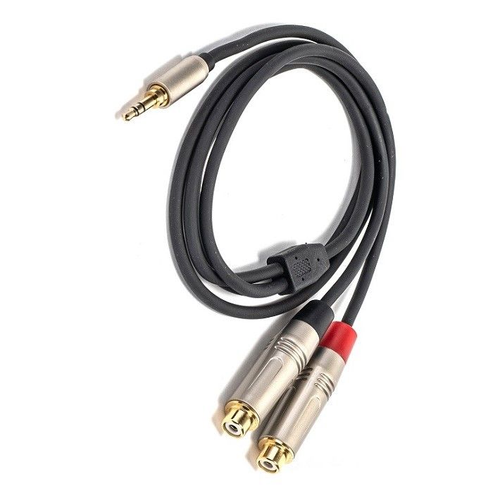 3.5 mm Y Splitter Cable To RCA Y Audio Cable 3.5 mm Stereo To 2* RCA per altoparlanti