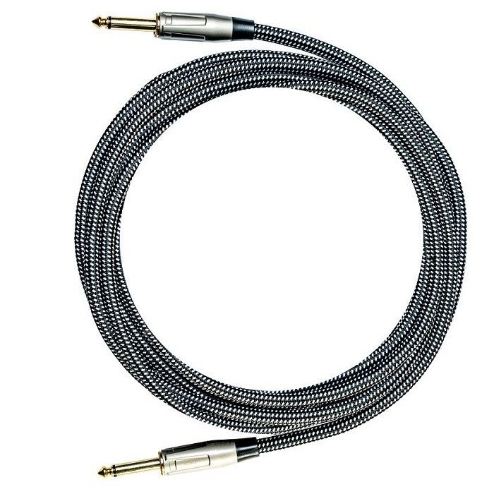Cavo audio per chitarra elettrica Cavo per il patch per strumento intrecciato in nylon Cavo per amplificatore da 1/4 di pollice