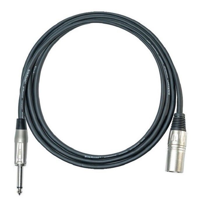 XLR Femminile a 1/4 pollice 6.35mm TS Cable microfono Micromo cavo nero Cable XLR 10 ft