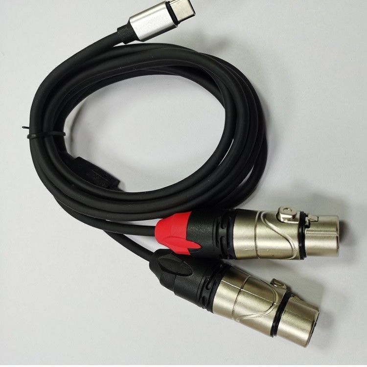 DAC C a doppio cavo audio femminile XLR Y Splitter Chip DAC potente integrato