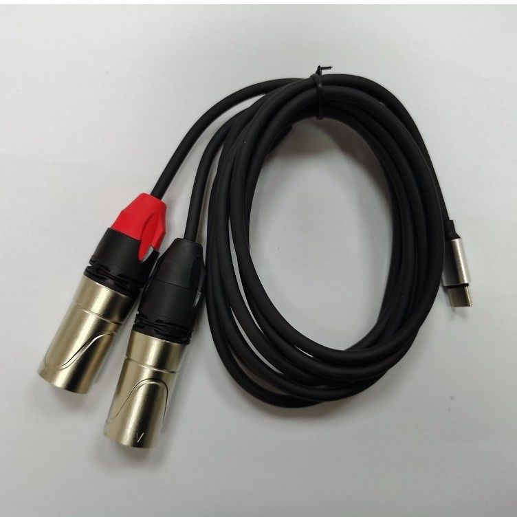 DAC C a doppio cavo audio maschio XLR Y Splitter incorporato in un potente chip DAC